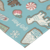 Nappe HARRY POTTER™ HOGWARTS™ Motif de cookies de Noël (Angle)