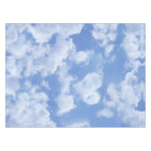 Nappe Heart Cloud Ciel mignon Moderne Lovely Light Blue  (Devant (Horizontal))