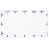 Nappe Hébreu Bonne Étoile De Pâque De David (XL) (Devant (Horizontal))