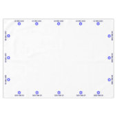 Nappe Hébreu Bonne Pâque Étoile De David (MED) Pâque (Devant (Horizontal))