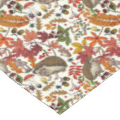 Nappe Hedgehogs and autumn forest flora on ivory (Angle)