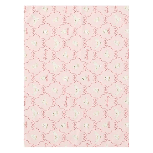 Nappe Hedwig Pink Ribbon Pattern (Devant)