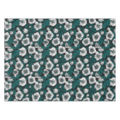Nappe Hellebores blancs avec feuilles bleus (Devant (Horizontal))