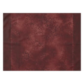 Nappe Henné Romance | Red Satiny Grunge Damask (Devant (Horizontal))