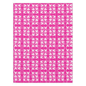 Nappe Heureuse Sainte-Valentin Rose Coeurs blancs (Devant)