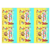 Nappe Heureux amis de la forêt d'anniversaire (Devant (Horizontal))