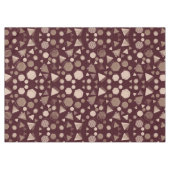 Nappe Hexagon & Triangle Rose & Brown sur Motif Maroon (Devant (Horizontal))