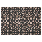 Nappe Hexagon & Triangle rose & Brown sur Motif noir (Devant (Horizontal))