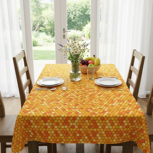 Nappe Hexagonale À Thème D'Abeille