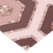 Nappe Hexagone d'or rose moderne (Angle)