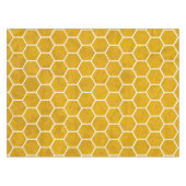 Nappe Hexagone Motif Hexagon Jaune (Devant (Horizontal))