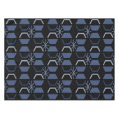 Nappe Hexagones de l'âge atomique Bleu noir (Devant (Horizontal))