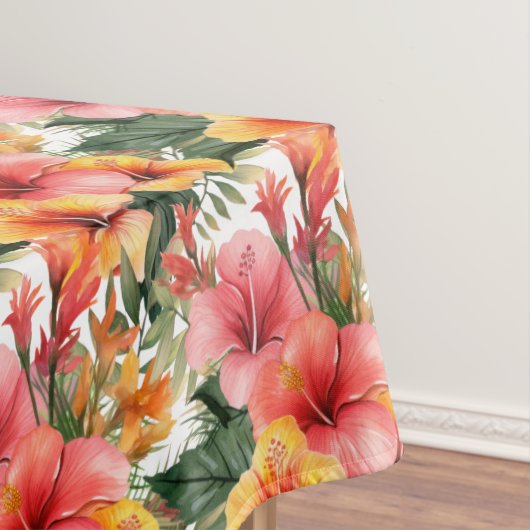 Nappe Hibiscus des fleurs tropicales (In Situ)