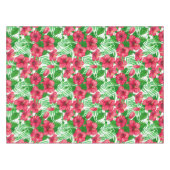 Nappe Hibiscus et palmiers feuilles (Devant (Horizontal))