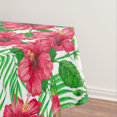 Nappe Hibiscus et palmiers feuilles (In Situ)