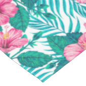 Nappe Hibiscus et palmiers feuilles (Angle)