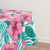 Nappe Hibiscus et palmiers feuilles (In Situ)