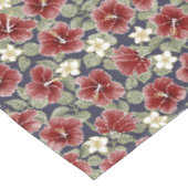 Nappe Hibiscus et Plumeria - Maroon (Angle)