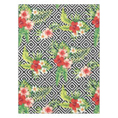 Nappe Hibiscus hawaïen avec Arrière - plan géométrique m (Devant)