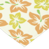 Nappe Hibiscus Jaune, Hibiscus Orange, Modèle Floral (Angle)