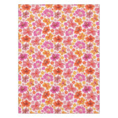 Nappe hibiscus tropical - rose et orange (Devant)