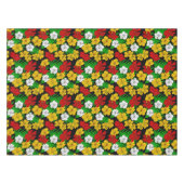Nappe Hibiscus vert rouge (Devant (Horizontal))