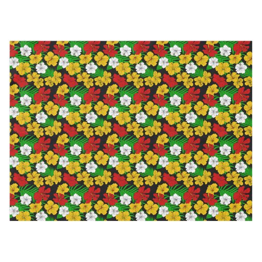 Nappe Hibiscus vert rouge (Devant (Horizontal))