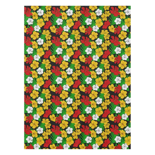Nappe Hibiscus vert rouge (Devant)