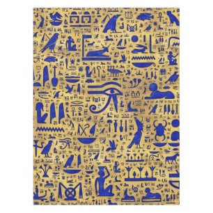 Nappe Hiéroglyphe égyptien Lapis Lazuli et Gold