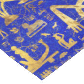 Nappe Hiéroglyphes égyptiens - Lapis Lazuli et Gold (Angle)