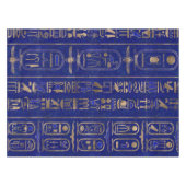Nappe Hiéroglyphes égyptiens motif Gold Lapis Lazuli (Devant (Horizontal))