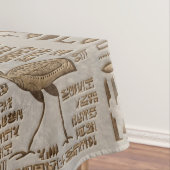 Nappe Hiéroglyphes et divinités égyptiennes - Or Vintage (In Situ)