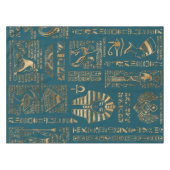 Nappe Hiéroglyphes et divinités égyptiens - or sur la (Devant (Horizontal))