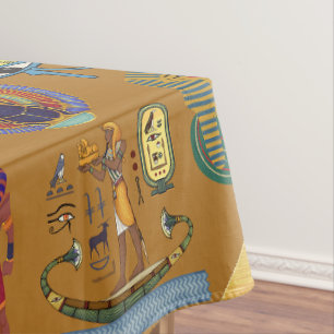 Nappe Hiéroglyphique égyptien ancien -Hiéroglyphie Motif