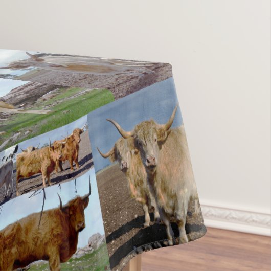 Nappe Highland Cow Photo Collage, (In Situ)