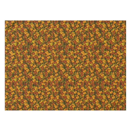 Nappe Highland Cow Tartan Design, (Devant (Horizontal))