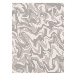 Nappe Hippie les années 70 Gris Marbre Liquide Swirl Boh
