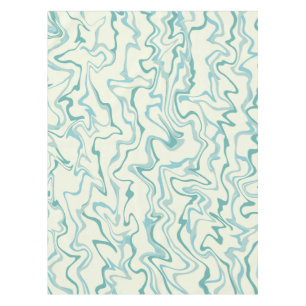 Nappe Hippie les années 70 Marbre Bleu Liquide Swirl Boh
