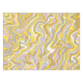 Nappe Hippie les années 70 Marbre Vert Liquide Swirl Boh (Devant (Horizontal))