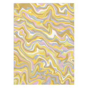 Nappe Hippie les années 70 Marbre Vert Liquide Swirl Boh