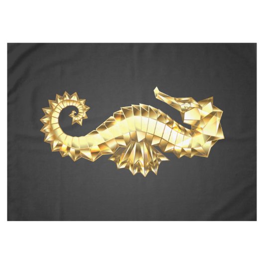 Nappe Hippocampe Polygonal Or (Devant (Horizontal))