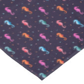 Nappe Hippocampes d'aquarelle sur le motif de bleu (Angle)