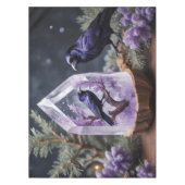 Nappe Hiver Cristal Neige Noirs Ravens (Devant)