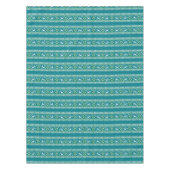 Nappe Hiver Turquoise et Green Christmas Fair Isle (Devant)