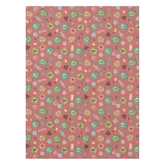 Nappe HOGWARTS™ Maisons Motif de biscuits de vacances (Devant)