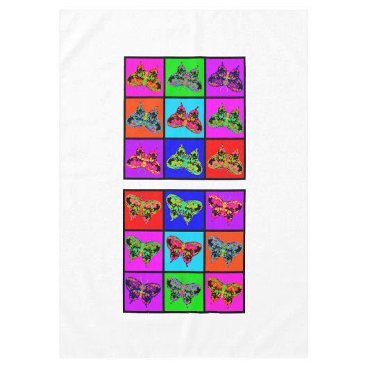 Nappe holiES - Papillons psychédéliques Mosaïque (Devant)