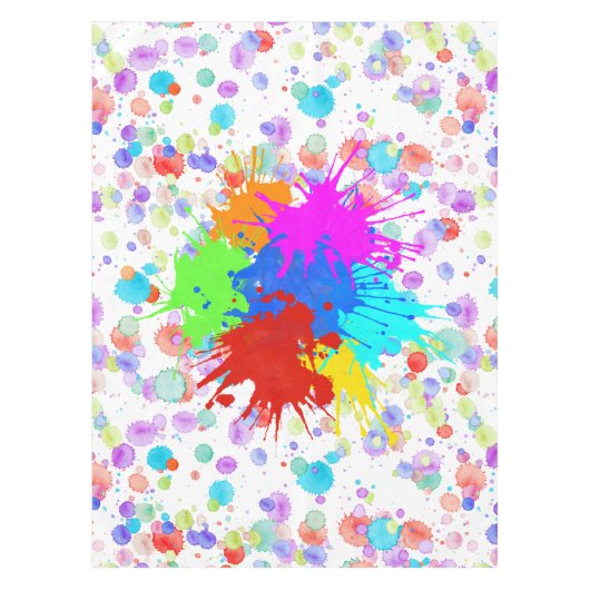 Nappe holiES - Splatter multicolore 1 + votre backgr. (Devant)