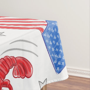 Nappe Homard Bière d'Été Drapeau Américain Patriotique