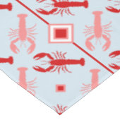 Nappe Homard mignon et monogramme rouge | Vie côtière (Angle)