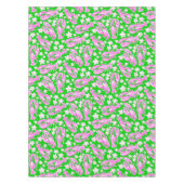 Nappe Homard Prépa Fleur Motif Rose Vert (Devant)